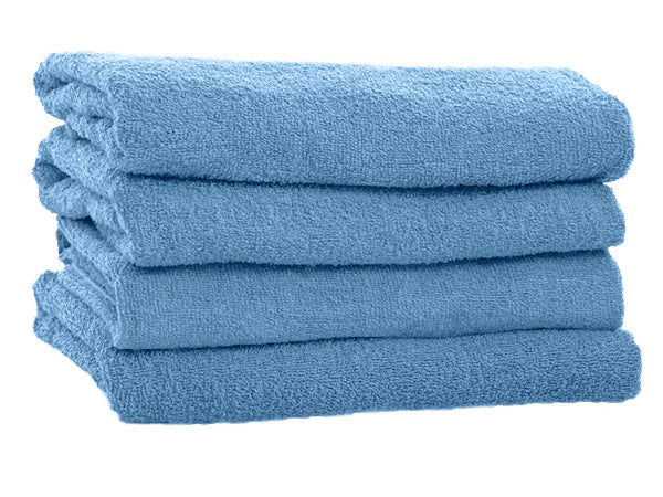 Blue Color Mikvah Towels Plush Ring Spun 100% Cotton